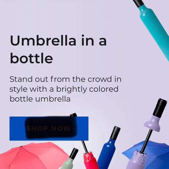 NWT Wine Bottle Bride Umbrella. - Picture 4 of 4